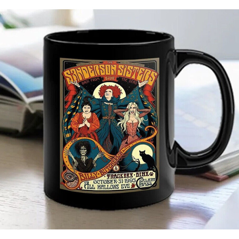 Sanderson Sisters Hocus Pocus Mug, Halloween Coffee Mug, Halloween Gift, Pumpkin Halloween, Gift For Her, Horror Movie, Hocus Pocus Shirt.jpg