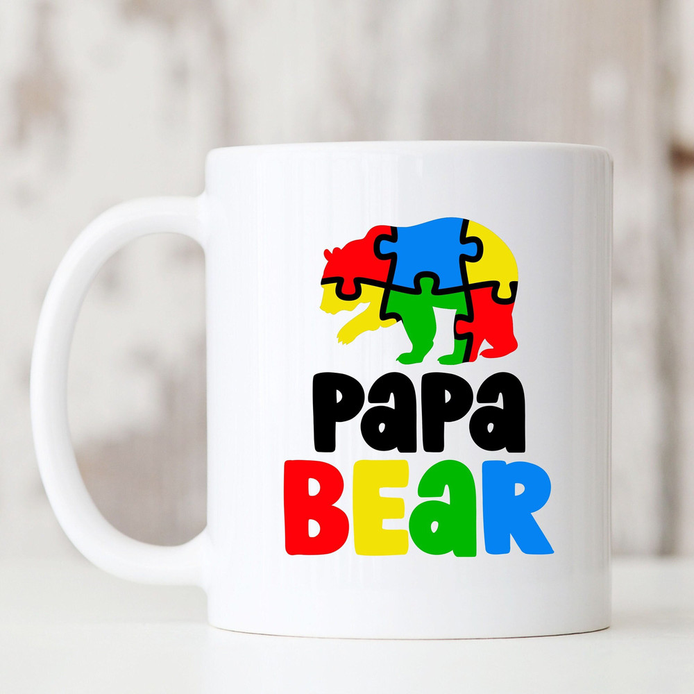 Autism dad, Autism support mug, Father's day gift, Autism Gift to support, ceramic mug, Mental health awareness gift mug.jpg
