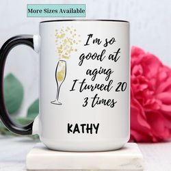 60th birthday mug,personalized sixty birthday coffee cup,custom sixty birthday gift,60 birthday gift for women,birthday