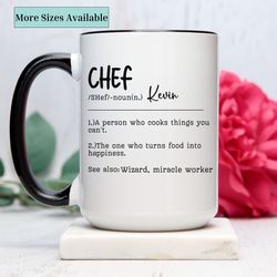 chef mug, custom chef name mug, personalized cup,chef gifts,gift for chef,chef coffee cup,gift for her,gift for him, ch