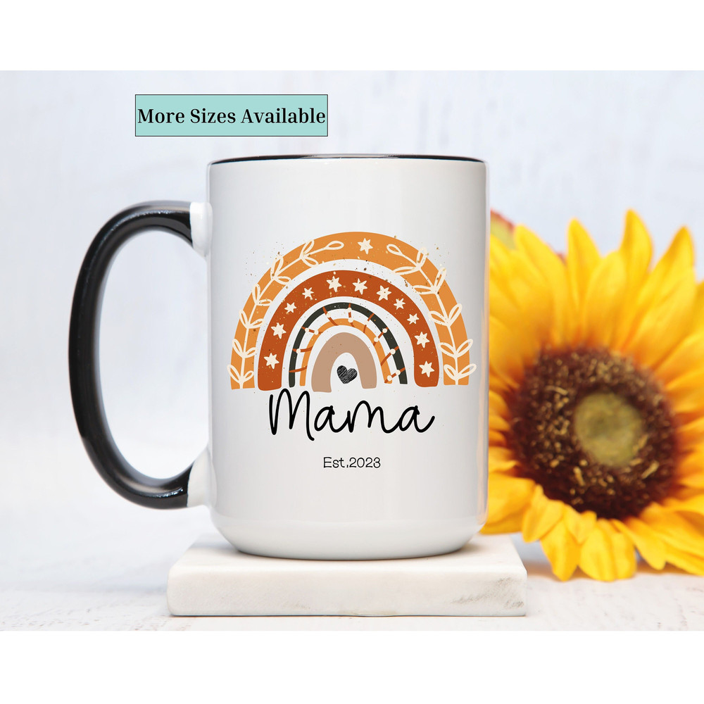 Custom mama mug,personalzied cup for new mom,new mom gift,christmas gift for mom,mothers day gift,mom est,pregnancy reveal,baby shower gift 2.jpg