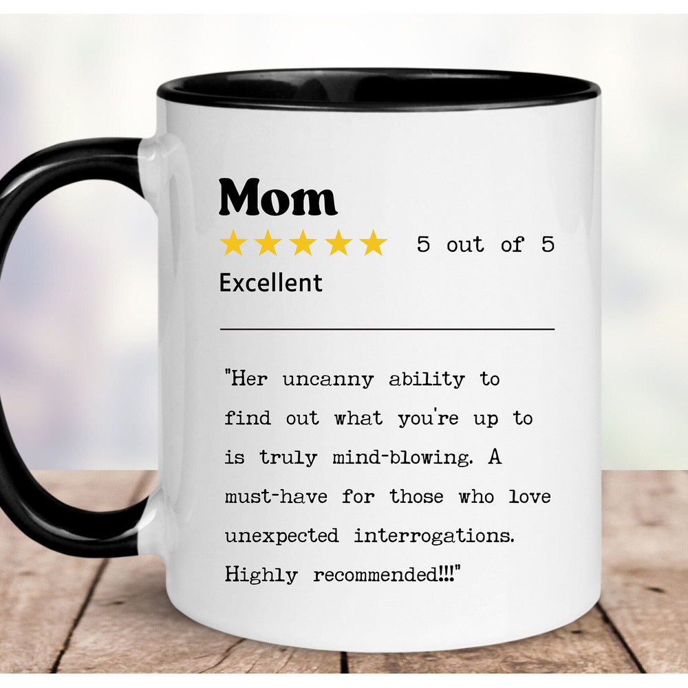 Funny star rating review mug,mom review mug,funny gift mug for mother,mom coffee mug,gift mug for mother's day,holiday day,mother's birthday 1.jpg