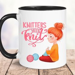 knitting mug, ceramic mug gift for knitter, funny mug gift, coffee mug for birthday gift, for for her, mother s day gift