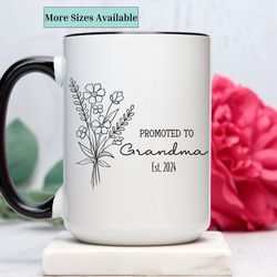 new grandma mug,pregnancy annoucement gift,grandma mug gift,promoted to grandma,grandma coffee mug,mothers day gift, hol