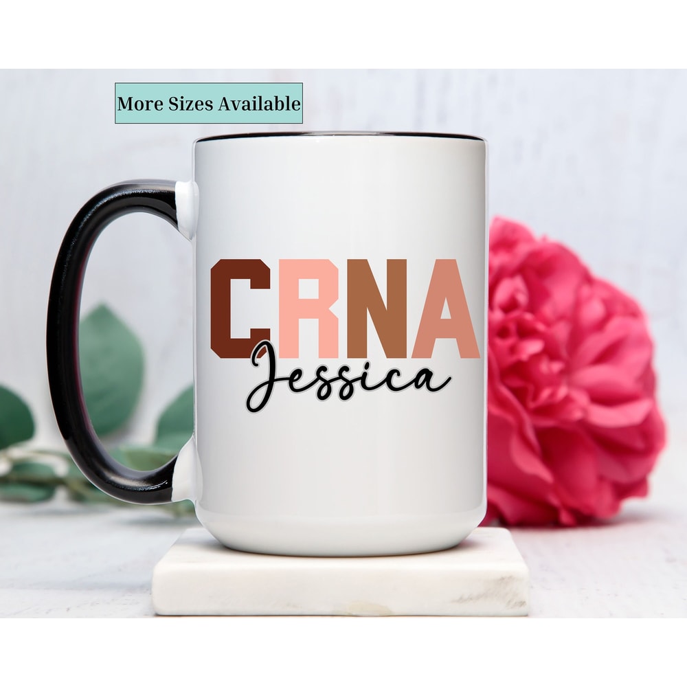 Personalized CRNA mug,custom Nurse coffee cup,Certified Registered Nurse Anesthetist,Nurse Gifts,Nurse Graduation Gift,Nurse Appreciation.jpg