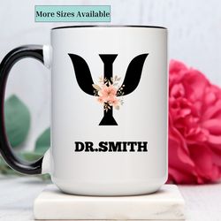 personalized psychologist mug,custom therapist coffee mug,psychologist gift,gift from patient to therapist,appreciation