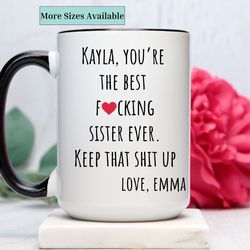 sister mug personalized,sister coffee cup customized,custom sister gifts,funny gifts for sister,sisters gift,birth gift,