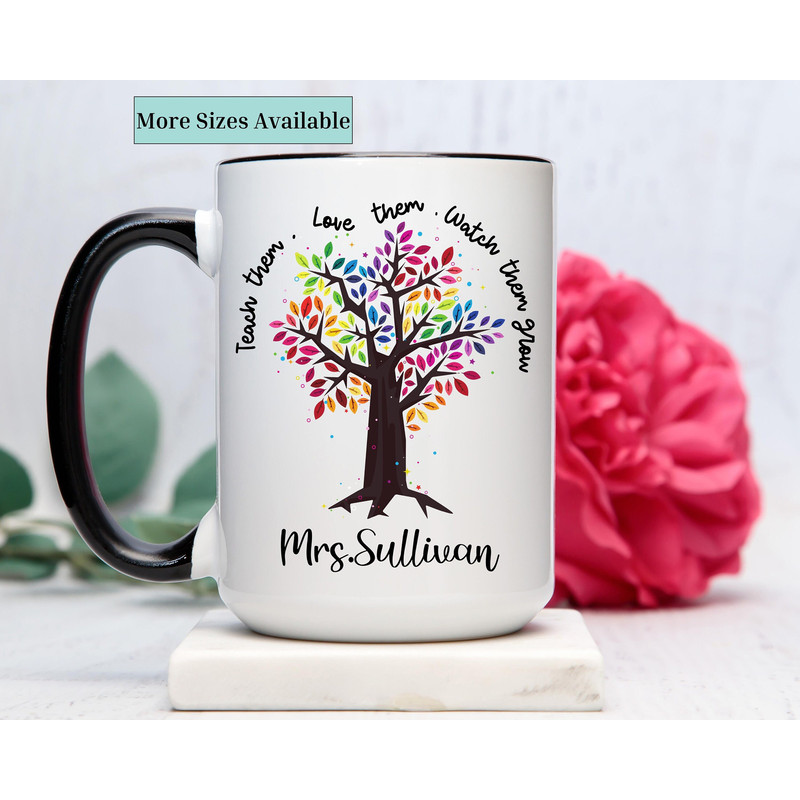 Teacher Mug, Personalized Teacher Coffee Mug, Teacher Gifts, Custom Teacher Coffee Cup, Teacher Appreciation Gift, Teacher Christmas gift.jpg