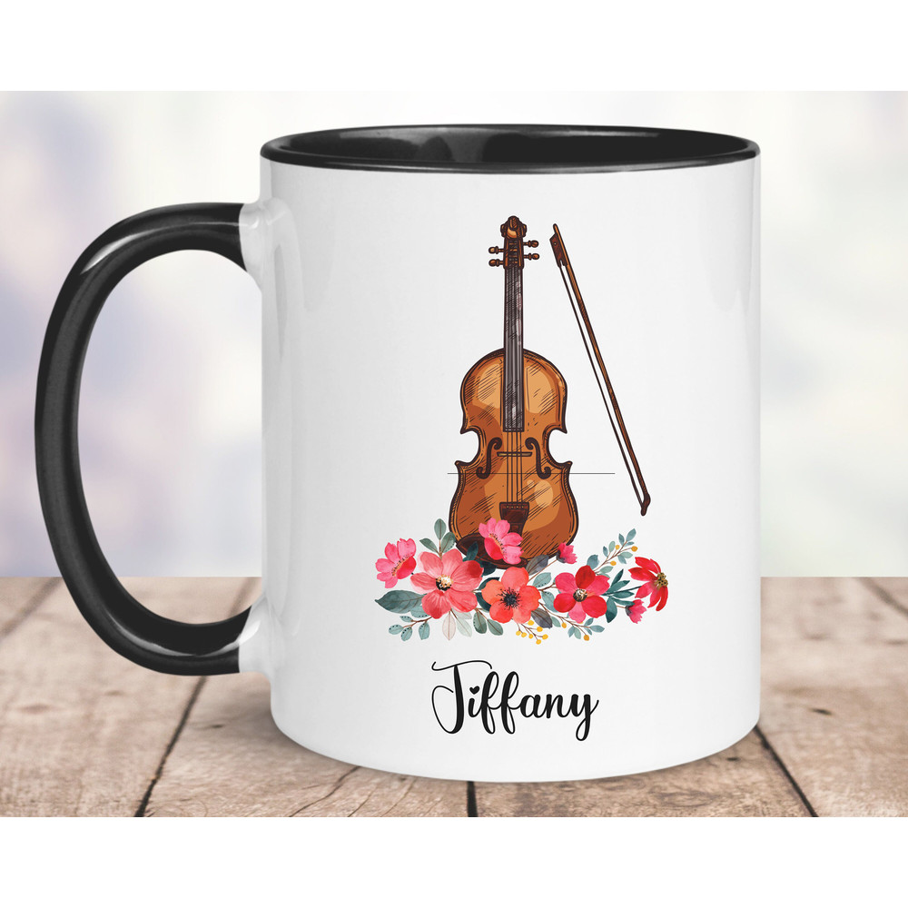 violin mug , custom gift mug to violin player , violist mug, musician gift, musician teacher gift, music mug, musical student git, band mug.jpg