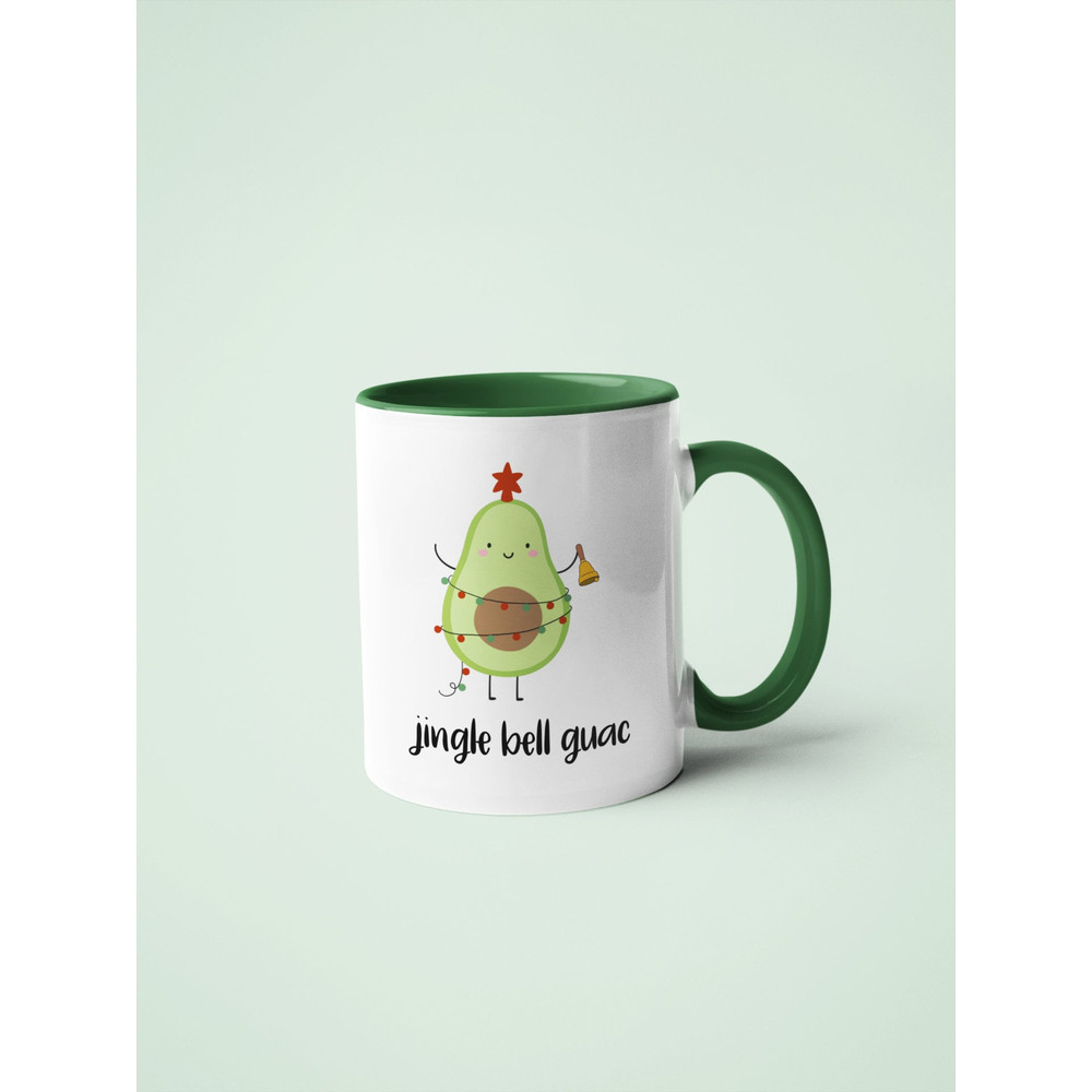 Avocado Mug - Jingle Bell Guac - Funny Gift - Christmas Gift - Christmas Mug - Secret Santa Gift - Work Gift - Gift for him - Gift for her.jpg