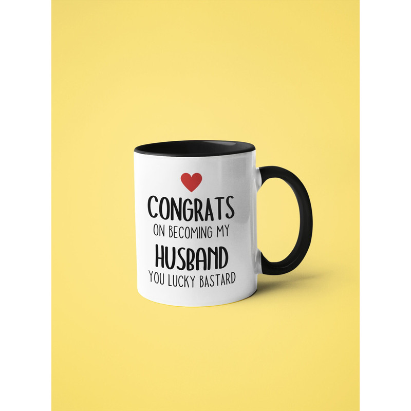 Congrats On Becoming My Husband Mug - Newlywed - Relationship gifts - Relationship Mug - Birthday Present - Valentines Gift - Funny Mug.jpg