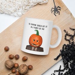 dwight schrute pumpkin head mug - dwight schrute mug - the office mug - tv show mug - the office usa