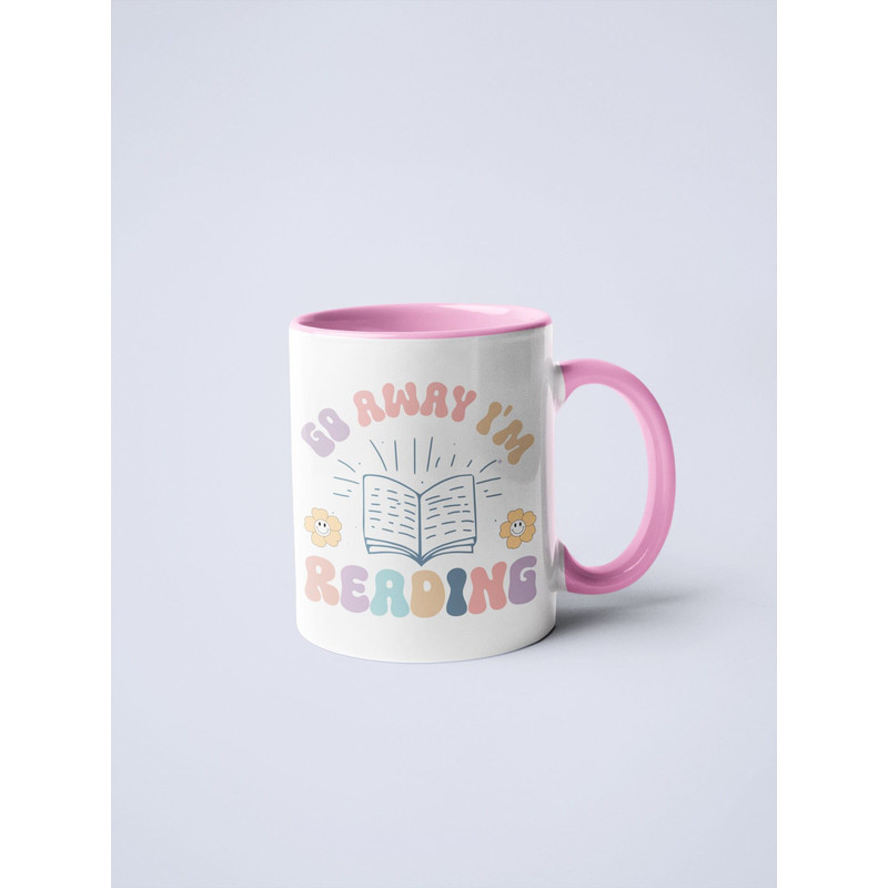 Go Away I'm Reading Mug - gift for him - gift for her - gift for partner - funny mug - avid book reader - book lover - book mug - xmas gift.jpg