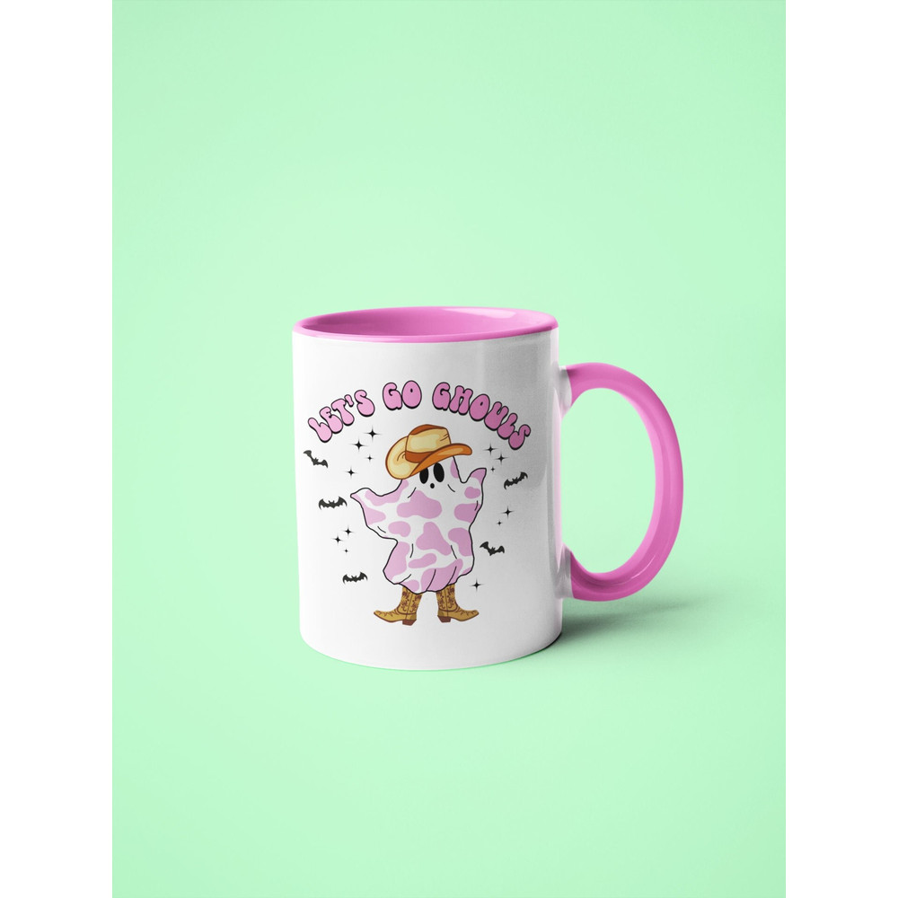Let's Go Ghouls Mug - Halloween Mug - Let's Go Girls - Halloween Gift - Retro Ghost - Spooky Ghost - Gift For Her - Best friend gift - Cup.jpg