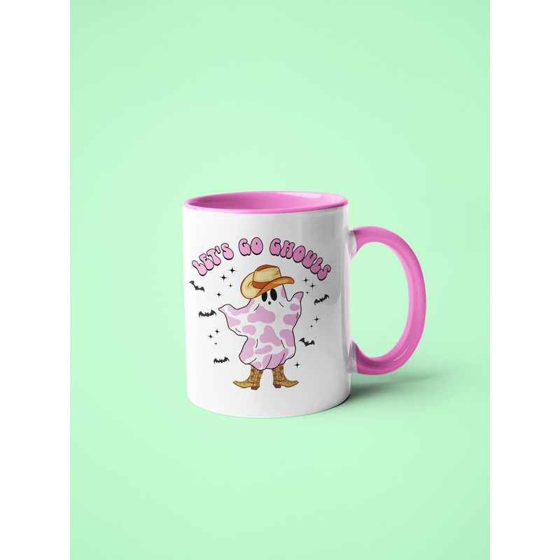 Let's Go Ghouls Mug - Halloween Mug - Let's Go Girls - Halloween Gift - Retro Ghost - Spooky Ghost - Gift For Her - Best friend gift - Cup.jpg