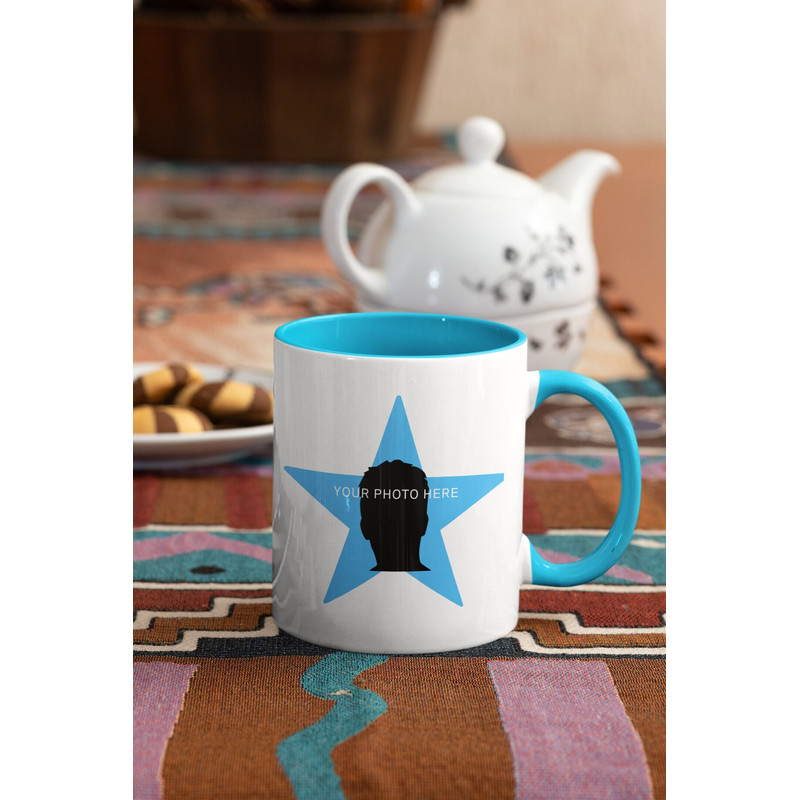 PERSONALISED The Office mug - custom mug - inspired by The Office - Michael Scott - blue star mug - secret Santa - funny gift.jpg