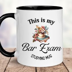 bar exam mug gift law school student gift graduation gift, gift for her, gift for him, attorney holiday gift, lawyer cer
