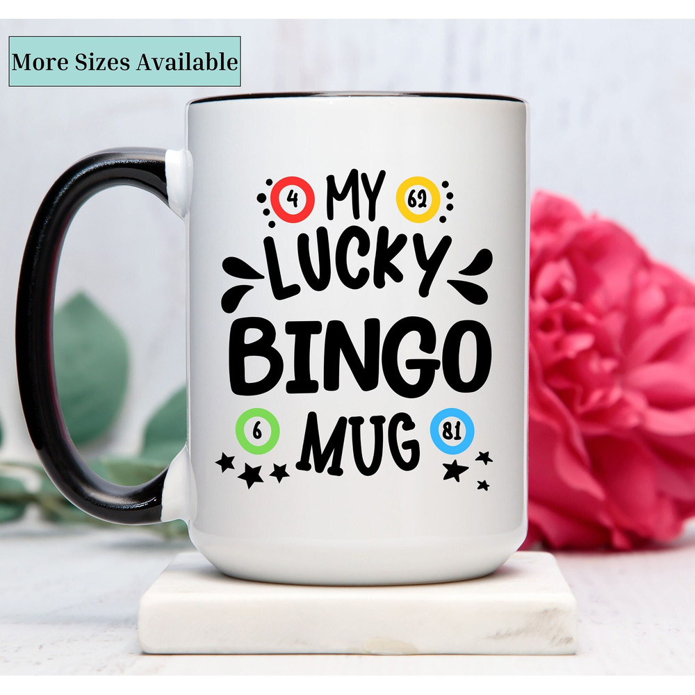 Bingo mug,lucky bingo coffee cup,funny mug bingo player, gift for bingo lover, gift for grandma,grandpa gift, holiday gift, birthday gift.jpg