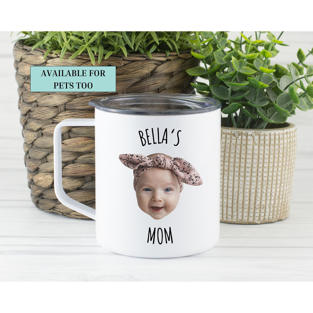 Custom baby face photo tumbler mug, Personalized Baby Photo Mug coffee cup Coffee cup With Handle and Lid,Birthday gift,holiday gift.jpg