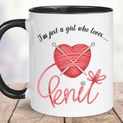 knitting mug, ceramic mug gift for knitter, funny mug gift, coffee mug for birthday gift, for for her, mothers day gift,