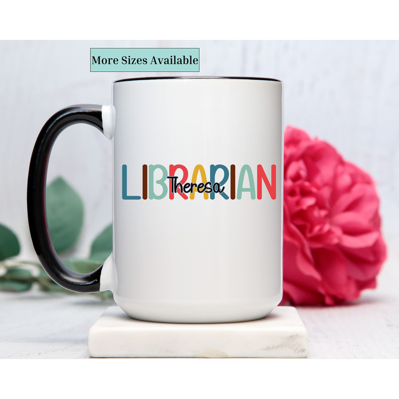 Librarian mug, Personalized Librarian coffee cup, Custom Librarian Mug, Gift For Librarian, Librarian Coffee Mug, Librarian Gifts For Her 1.jpg
