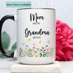 mom pregnancy annoucement mug,grandma mug gift,promoted to grandma,grandma coffee mug,grandmother mug gift,mothers day g