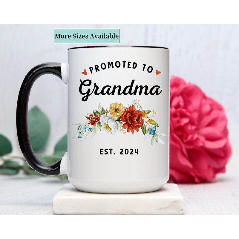 New grandma mug,pregnancy annoucement gift,Grandma mug gift,promoted to grandma,grandma coffee mug,mothers day gift, holiday gifts 1.jpg
