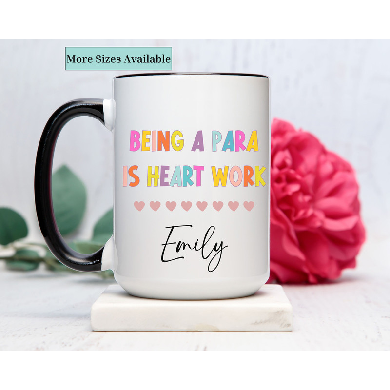 Paraprofessional mug,personalized para mug,custom para coffee mug,teacher appriciation gift,teacher gift mug,thank you gift,professional mug.jpg