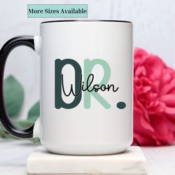personalized doctor mug, custom dr coffee mug, gifts for doctor, dr gifts , doctor graduation, doctor appreciation, dr m