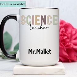 personalized science teacher mug,science teacher gift,science lover gift, science teacher cup,science lover gift, teache