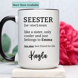 sister mug personalized,seester coffee cup customized,custom sister gifts,funny gifts for sister,sisters gift,birth gift