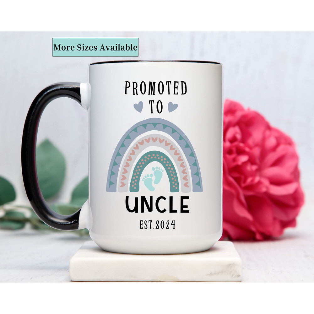 Personalized uncle mug,pregnancy annoucement gift,uncle mug gift,promoted to uncle,uncle coffee mug,Custom New uncle Gift.jpg