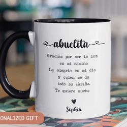abuelita mothers day gift , gift for grandma spanish, regalo para abuela, abuelita coffee mug, dia de la madre abuela, c