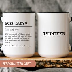 boss lady mug, boss mug for women, boss day gift for women, gifts for boss female, custom boss gift, boss lady definitio