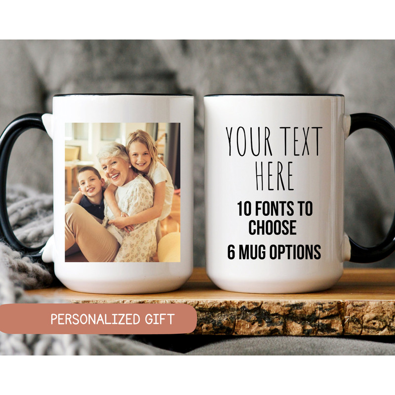 Custom Photo Mug Grandma, Custom Mug photo, Photo Mug Mom, Mug With Photo and Text, Personalized Photo Coffee Mug, Picture Cup.jpg