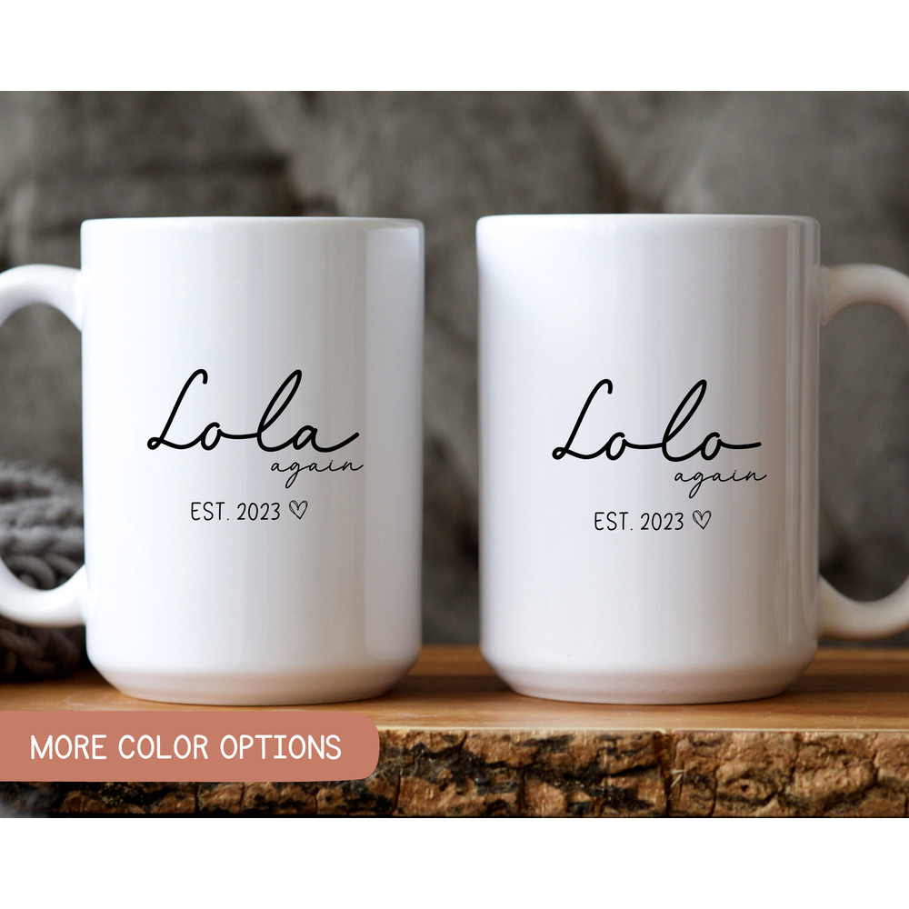 Lola Lolo Again Mug Pregnancy Announcement, Lola Mug, Lolo Mug, Mother's Day Gift, Father's Day Gift, Grandparents Gift Idea.jpg