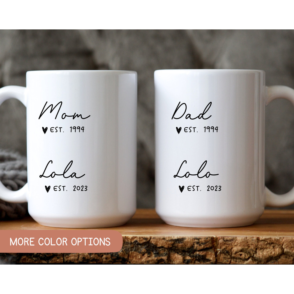 Lola Lolo Pregnancy Announcement, New Grandma Mug, New Grandpa Mug, New Lola Mug, New Lolo Mug, First Time Lola Gift, Lolo Mug.jpg