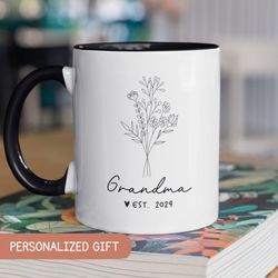 new grandma mug, pregnancy announcement gift, pregnancy reveal, new grandma gift, new baby announcement, baby reveal, wi