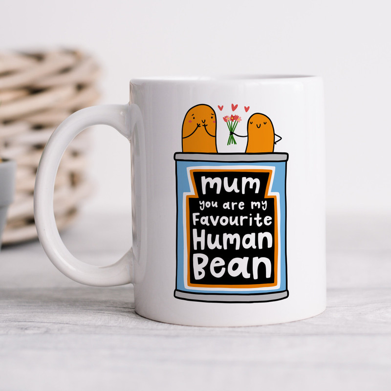 Mum My Favourite Human Bean™ Mug - Personalised Gift, Mum Birthday Gift, Mother's Day Gift, Best Mum Gift.jpg