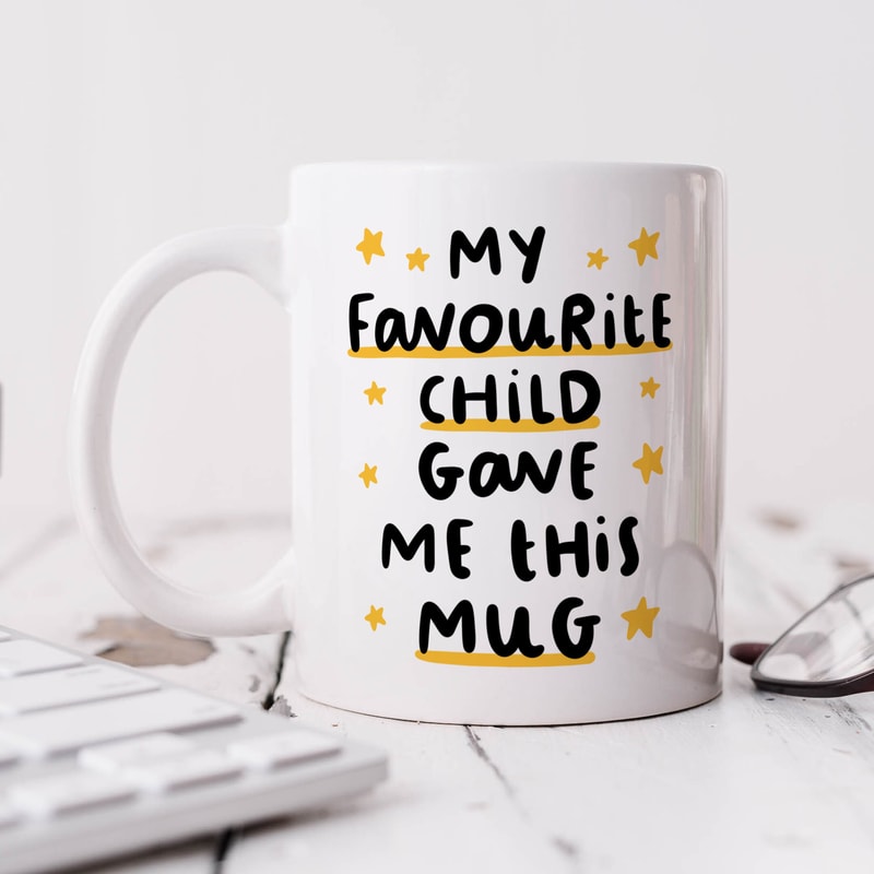 My Favourite Child Gave Me This Mug - Personalised Gift, For Mum, For Dad, Birthday Gift, Christmas Gift, Stocking Filler, Funny Gift.jpg