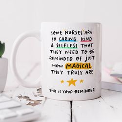 nurse this is your reminder mug personalised gift, thank you gift, thank you nurse, leaving new job gift, retirement g