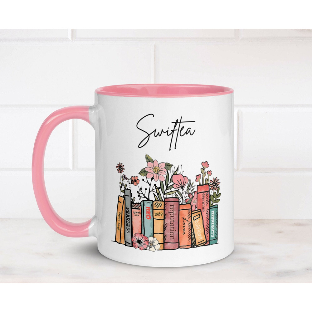 Personalised Taylors Version Eras Tour Books Swiftea Mug 11oz ceramic, Swift Merch, Swift Coffee Mug Color, Swift Fan Gift for her.jpg