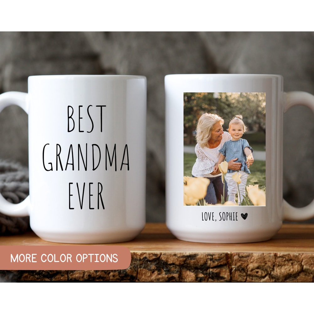 Best Grandma Ever Mug, Grandma Picture Mug, Mothers day Gift Grandkids, Personalized Grandma Gift, Custom Grandma Gift Grandchildren.jpg
