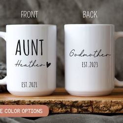 custom gift for godmother, aunt - godmother , thank you godmother, godparents gift, godmother mug, custom mug for godmot