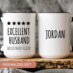 funny anniversary mug for husband, custom anniversary cup, husband birthday mug, 1st anniversary gift from wife, husband