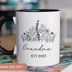 grandma pregnancy announcement wildflowers, pregnancy reveal, new great grandma gift, new baby announcement, baby reveal