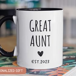 great aunt pregnancy announcement, pregnancy reveal, great aunt gift, new baby, baby reveal gift, custom new great aunti