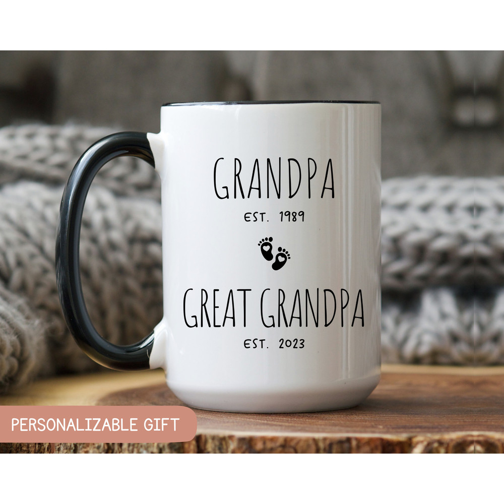 Great Grandpa Pregnancy Announcement, Father's Day Gift For Great Grandpa, Grandpa To Be Mug, Pregnancy Reveal Gift Great Grandfather.jpg