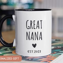 great nana pregnancy announcement, new great nana gift, pregnancy reveal,  new baby announcement, baby reveal, new nana