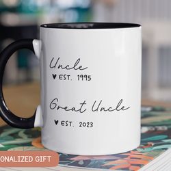 great uncle pregnancy announcement, pregnancy reveal, great uncle gift, new baby, baby reveal gift, custom new great unc